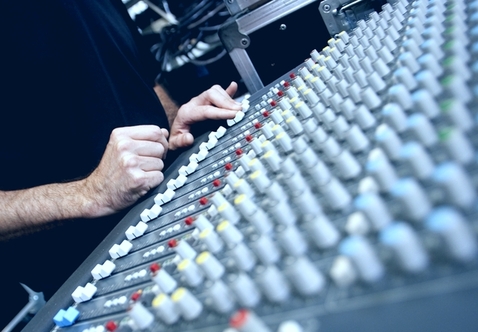 photo ACA, console mixage